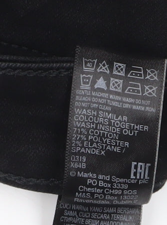 Marks and Spencer Women's Black Skinny Jeans Size 16