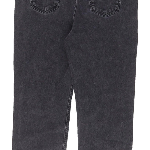 Tu Women's Black Embroidered Straight Jeans Size 10