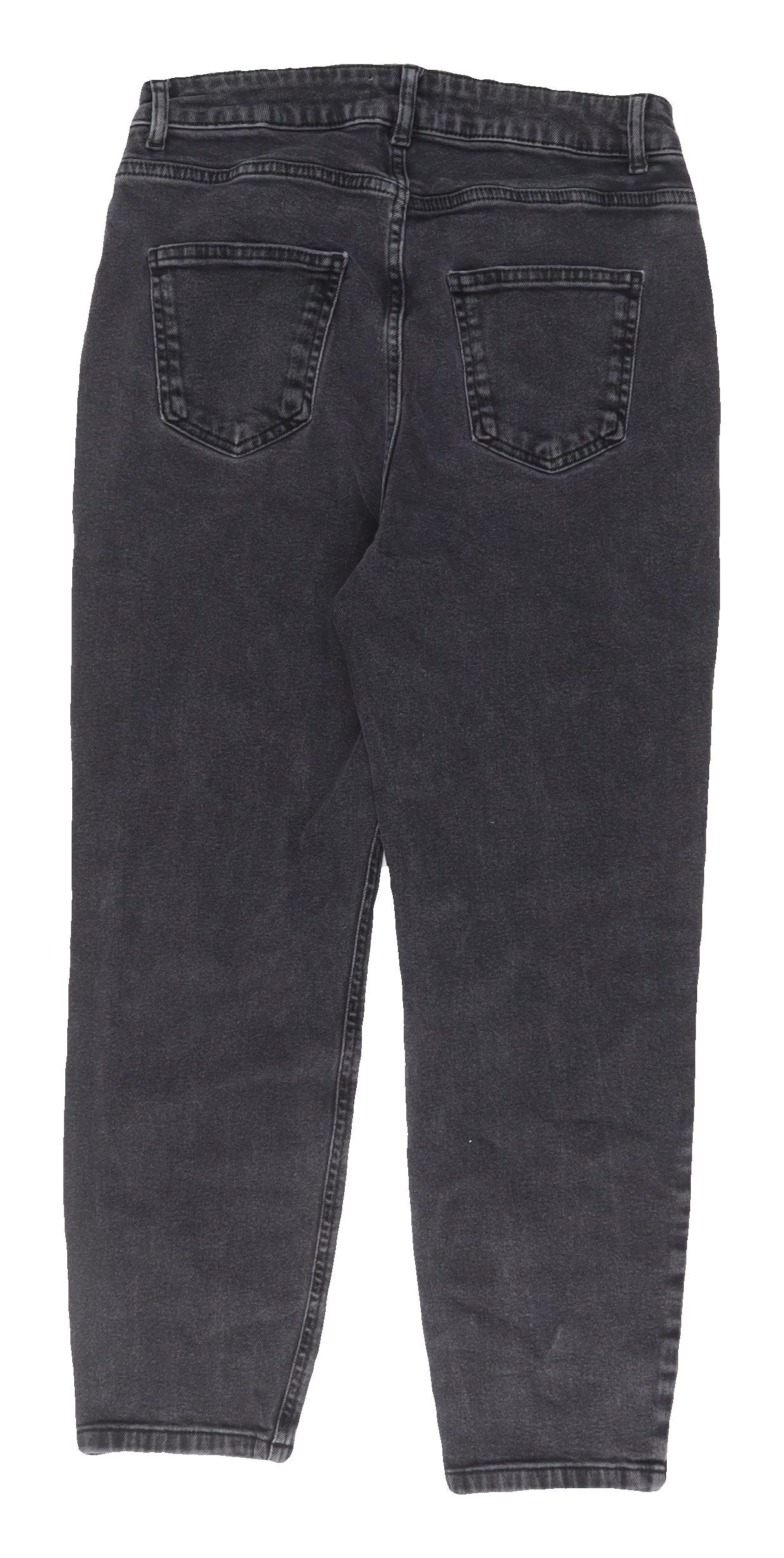 Tu Women's Black Embroidered Straight Jeans Size 10