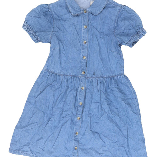 ASOS Women's Blue Denim Shirt Dress Size 10