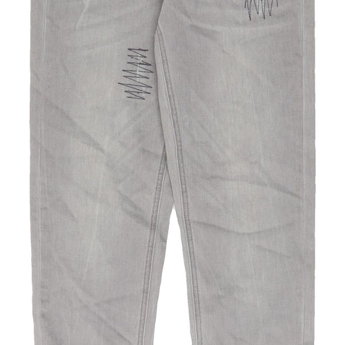 Desigual Women's Grey Cropped Jeans Size 28