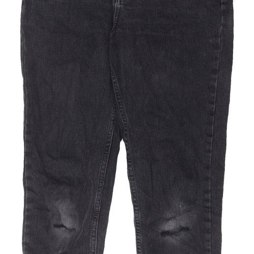 Topshop Women's Black Straight Jeans Size 16