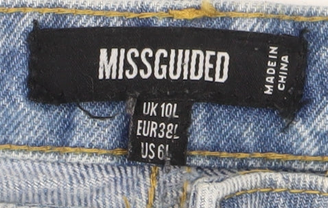 Missguided Women's Blue Straight Jeans Size 10