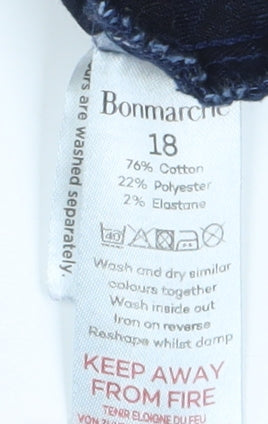 Bonmarche Women's Blue Straight Jeans Size 18