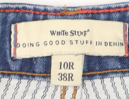 White Stuff Women's Blue Chino Shorts Size 10