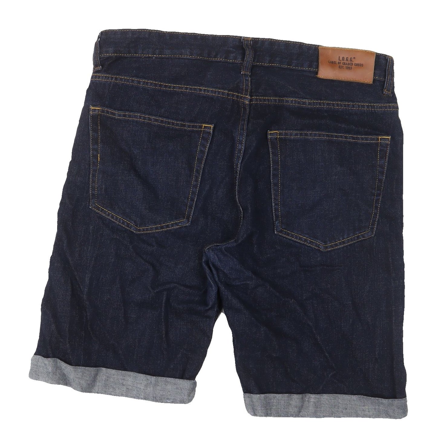 H&M Men's Blue Denim Chino Shorts Size 33