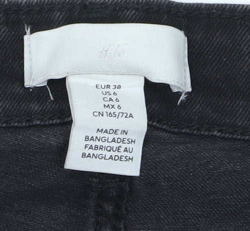 H&M Women's Black Skinny Jeans - Size 10