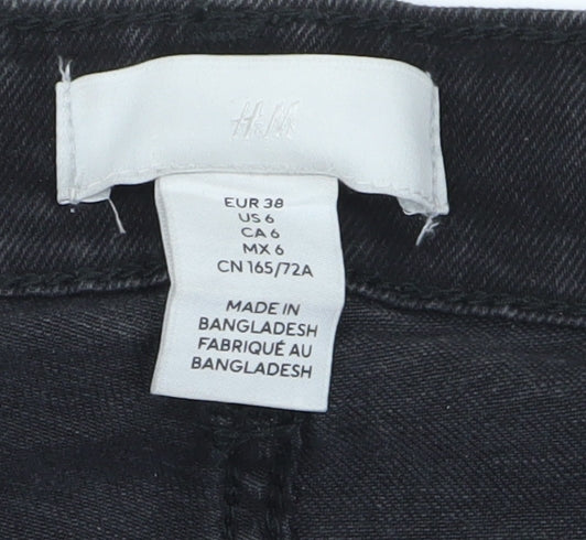 H&M Women's Black Skinny Jeans - Size 10