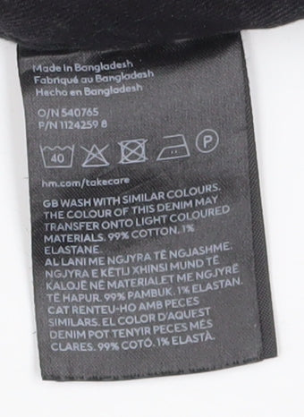 H&M Women's Black Skinny Jeans - Size 10