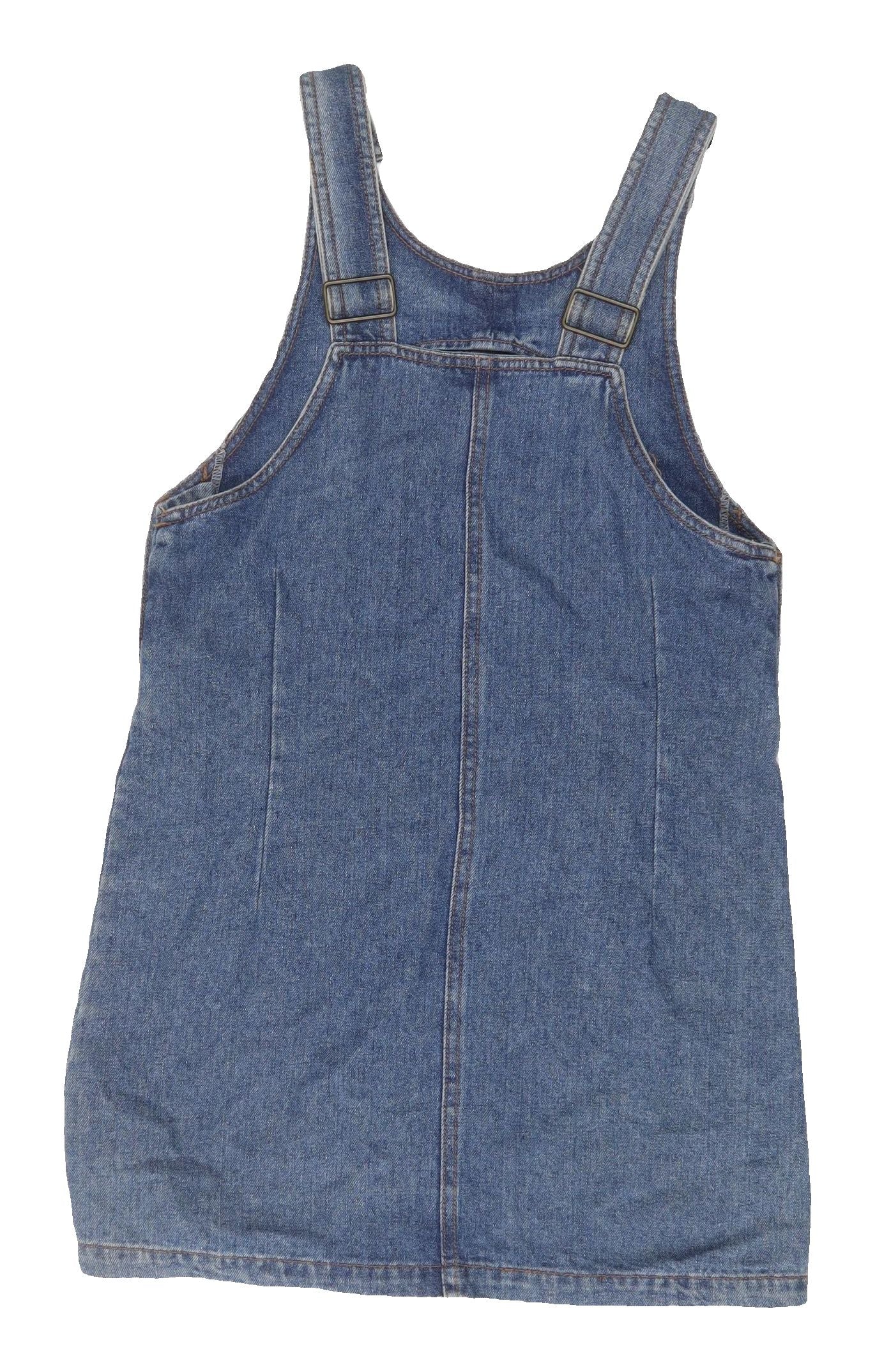 Denim Co Women's Blue Pinafore Dress Size 6