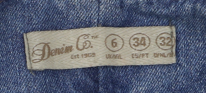 Denim Co Women's Blue Pinafore Dress Size 6