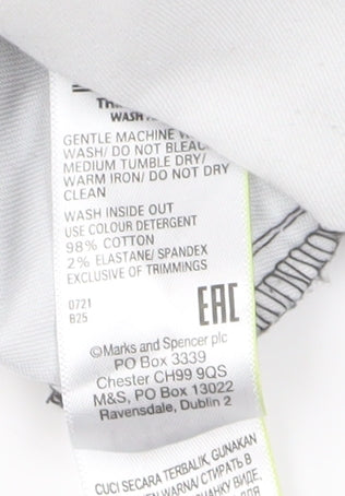 Marks and Spencer Men's Grey Chino Trousers - Size L