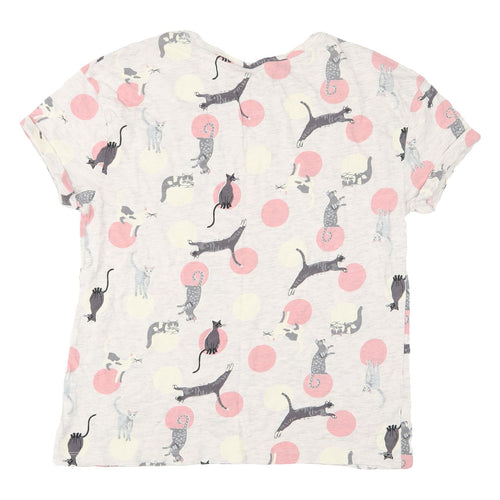 Marks and Spencer Women's Cat Print Pyjama Top S