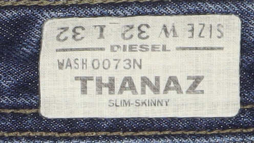 Diesel Men's Blue Thanaz Slim Skinny Jeans W32 L32