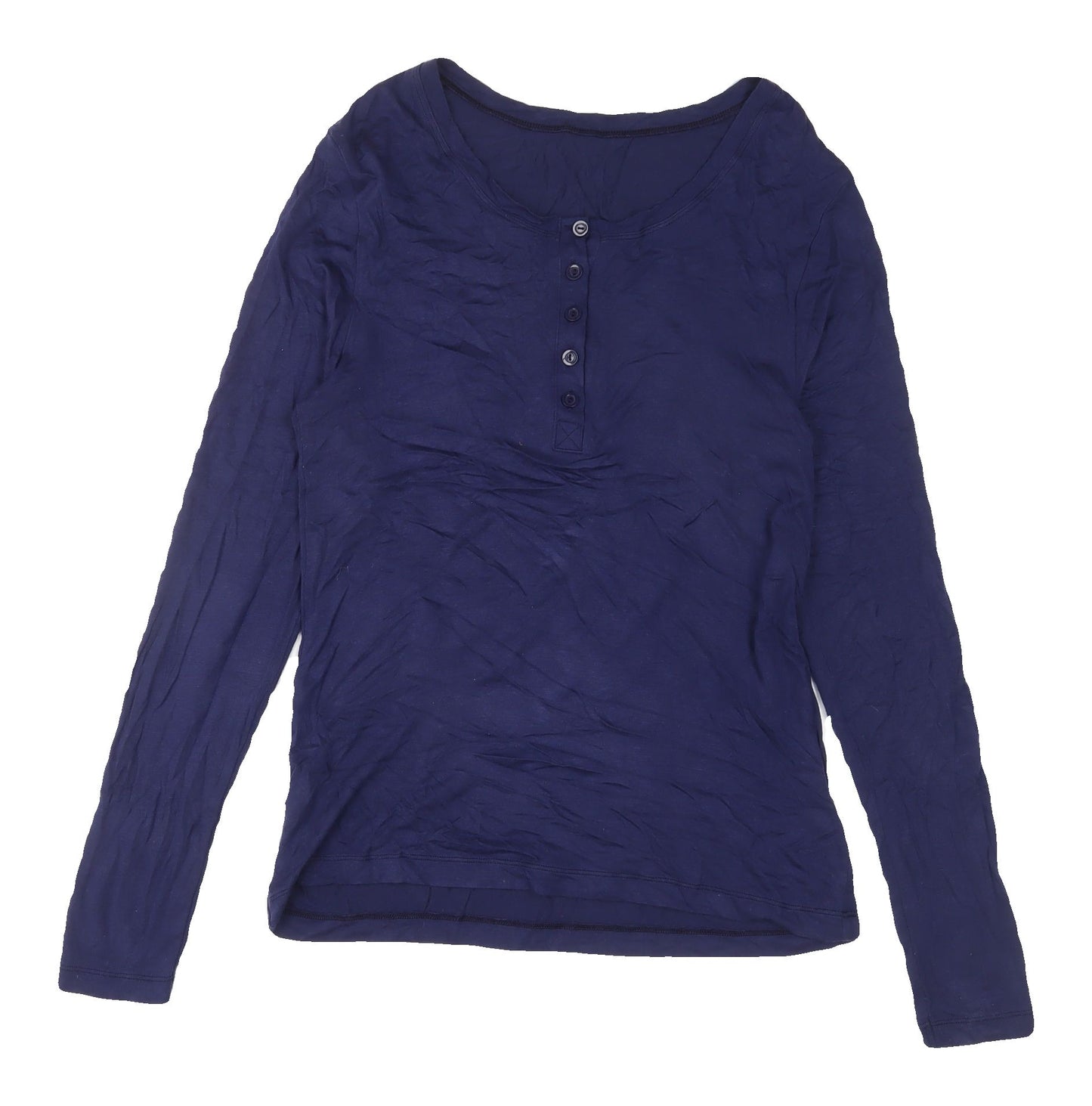 Marks and Spencer Women's Blue Button-Up Top UK 16