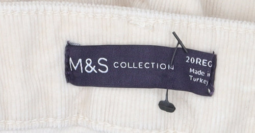 Marks and Spencer Women's Ivory Flared Trousers Size 20