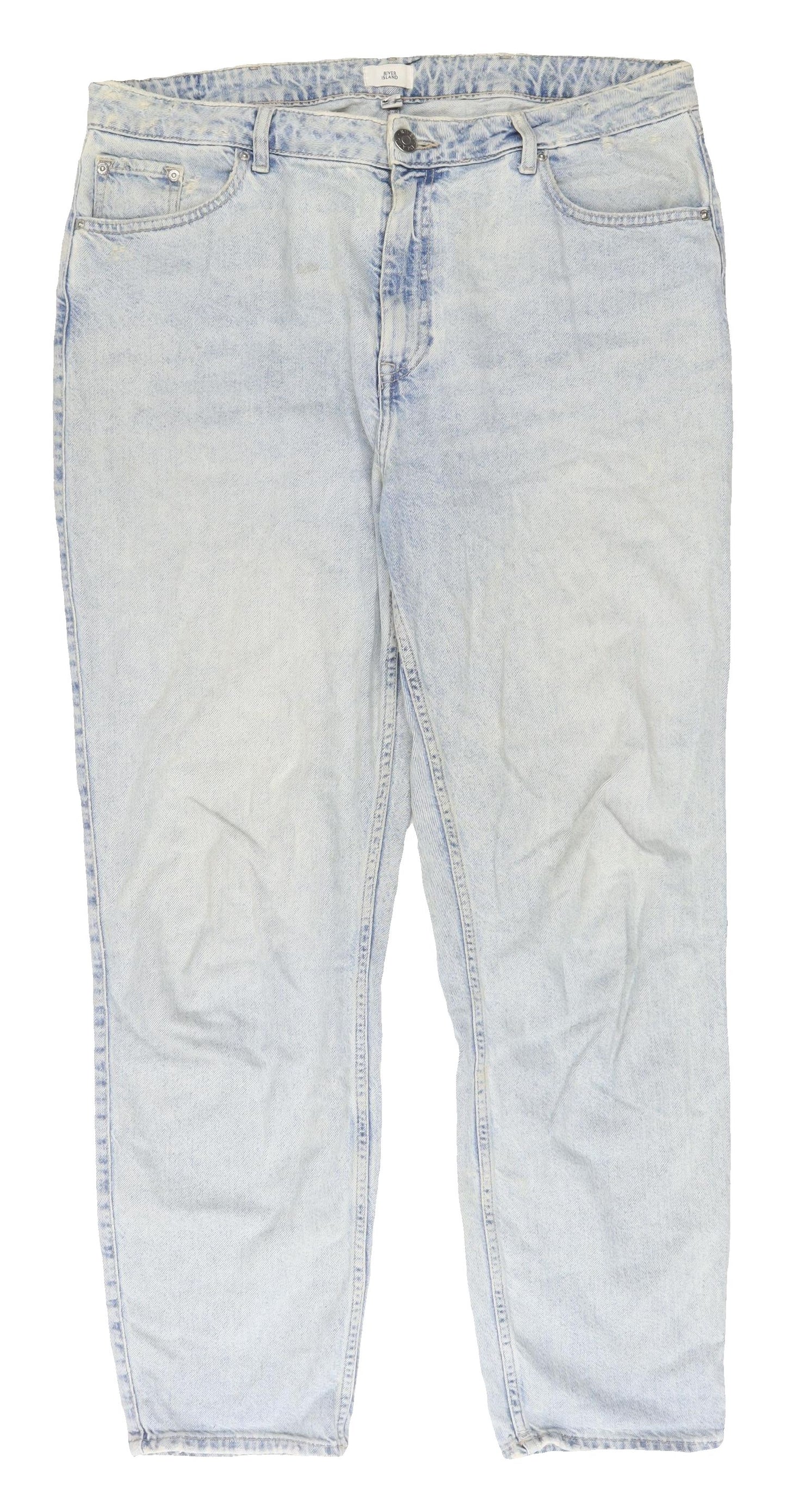 River Island Women's Blue Straight Jeans Size 18