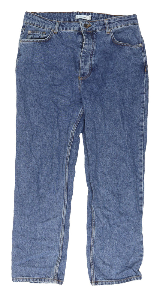 Warehouse Women's Blue Straight Jeans - Size 12