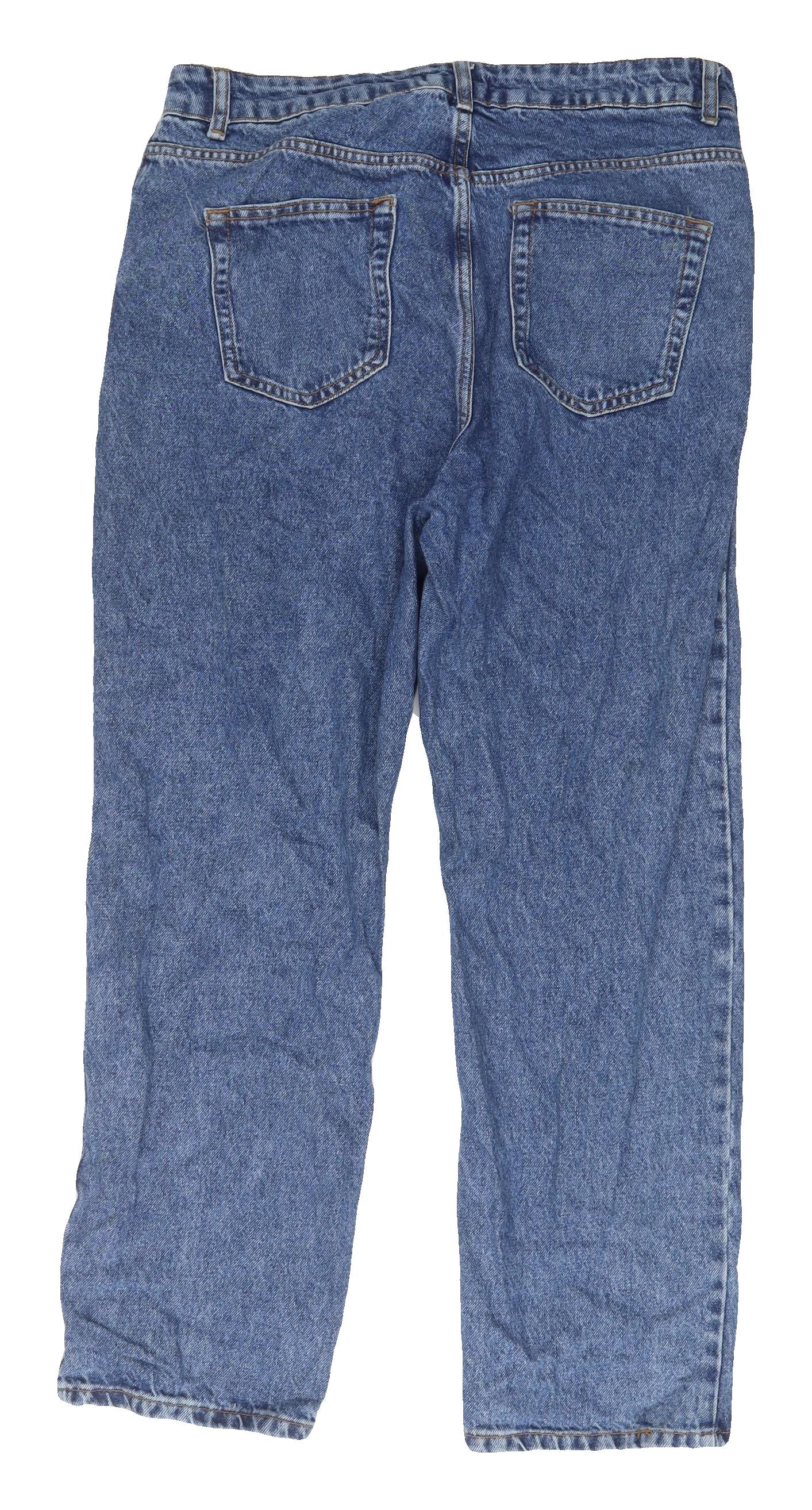 Warehouse Women's Blue Straight Jeans - Size 12