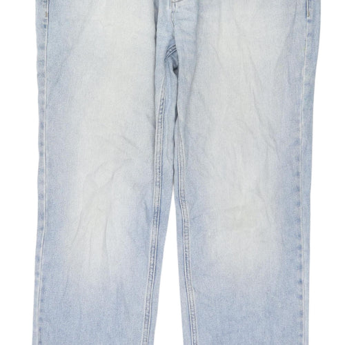 George Men's Blue Straight Fit Denim Jeans 36W 32L