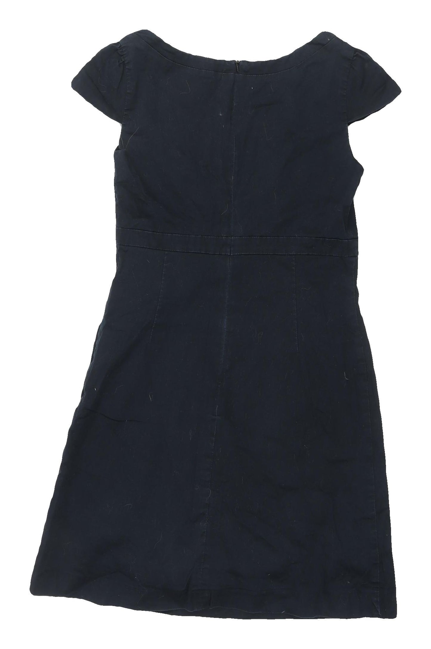 Oasis Women's Black Dress - Size 6, Short Sleeve