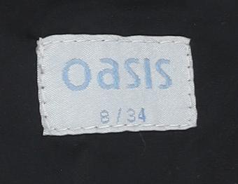 Oasis Women's Black Dress - Size 6, Short Sleeve