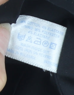 Oasis Women's Black Dress - Size 6, Short Sleeve