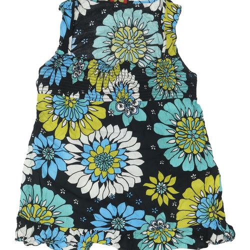 K&D Women's Multicoloured Floral Sleeveless Top Size 16