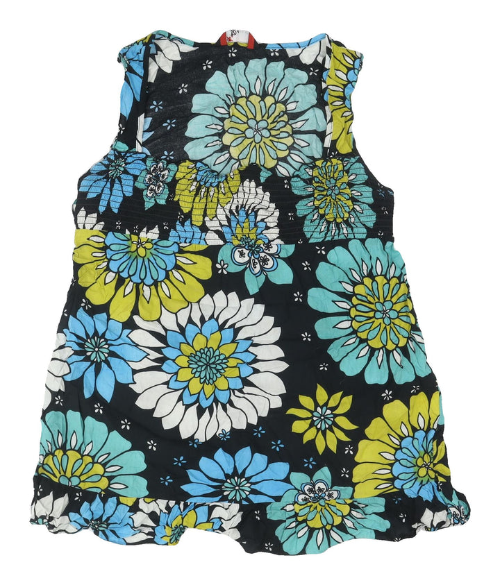 K&D Women's Multicoloured Floral Sleeveless Top Size 16