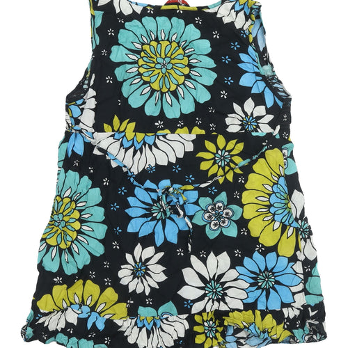 K&D Women's Multicoloured Floral Sleeveless Top Size 16