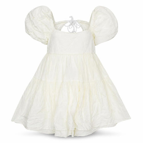 I Saw It First Women Ivory Dress Size 14 Puff Sleeve