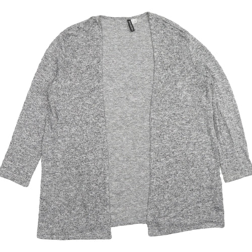 H&M Women's Grey Cardigan, Long Sleeve, Size L