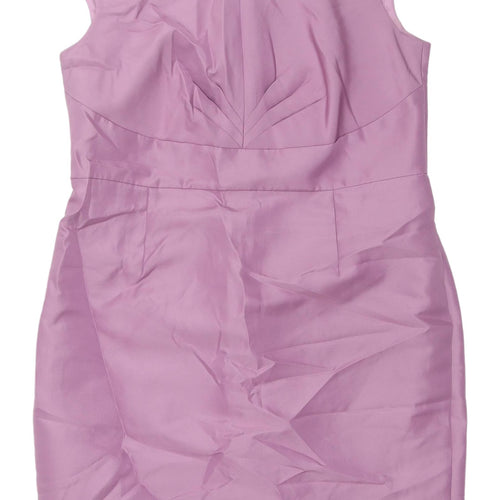 Linea Women's Pink Sleeveless Sheath Dress Size 16