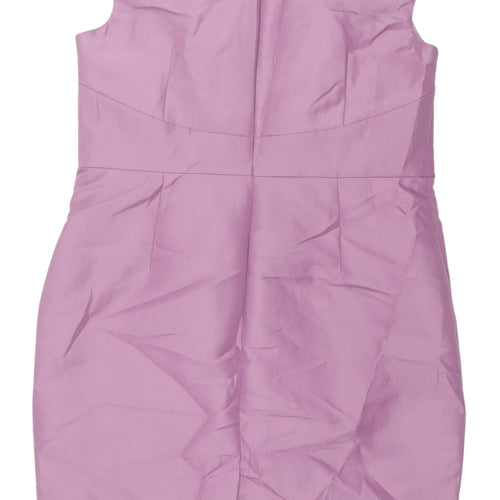 Linea Women's Pink Sleeveless Sheath Dress Size 16