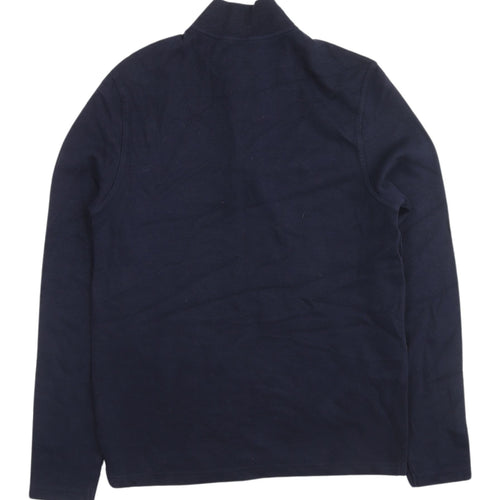 Ben Sherman Blue Men's 1/2 Zip Sweatshirt, Size S