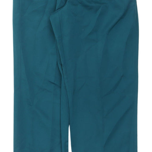 Alfred Dunner Women's Green Trousers Size 8 Straight Leg