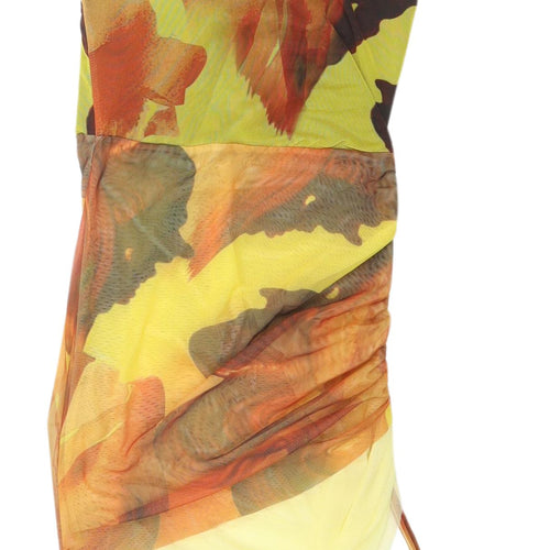 PrettyLittleThing Women's Multicoloured Halter Slip Dress