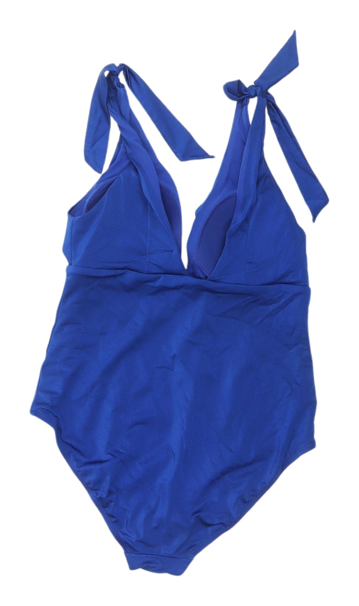 Marks and Spencer Women's Blue Halter One Piece