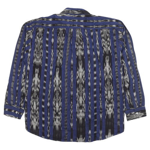 Tipical Shop Jerusalem Blue Striped Cotton Shirt M