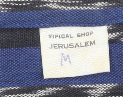 Tipical Shop Jerusalem Blue Striped Cotton Shirt M