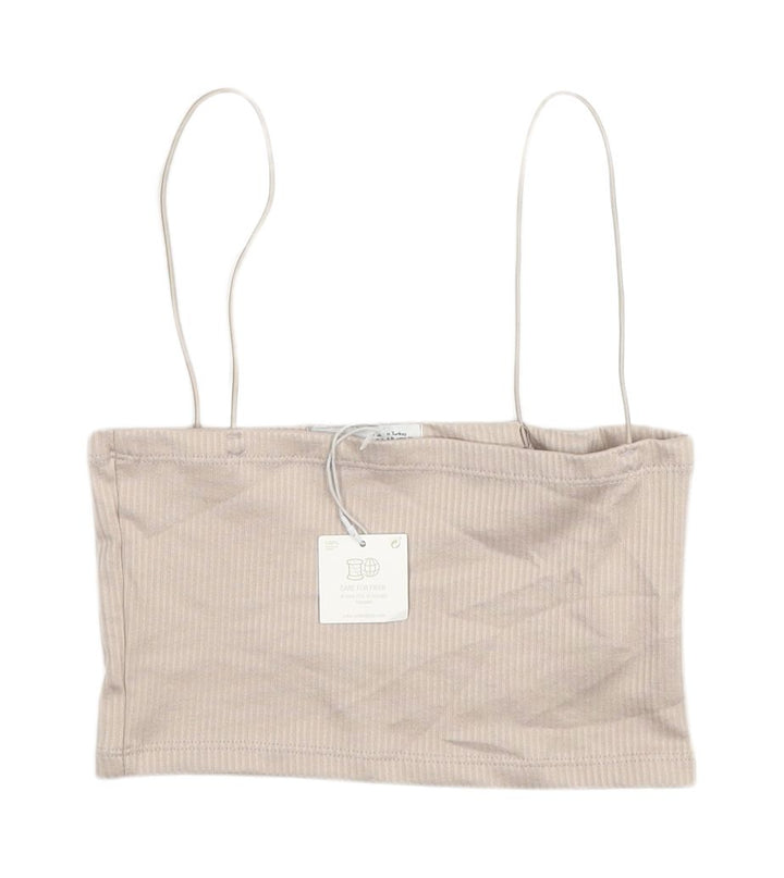 Pull&Bear Beige Women’s Slim Tank Top