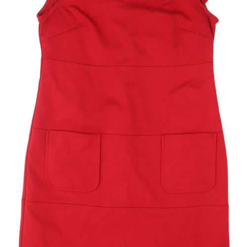 Marks and Spencer Red Shift Dress UK 12