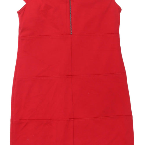 Marks and Spencer Red Shift Dress UK 12