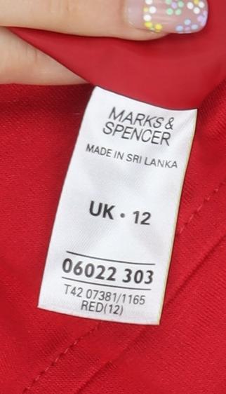 Marks and Spencer Red Shift Dress UK 12