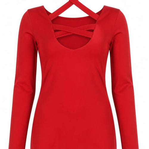 I-X London Red Long Sleeve Dress - Size 12