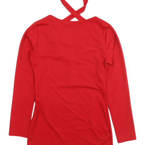 I-X London Red Long Sleeve Dress - Size 12