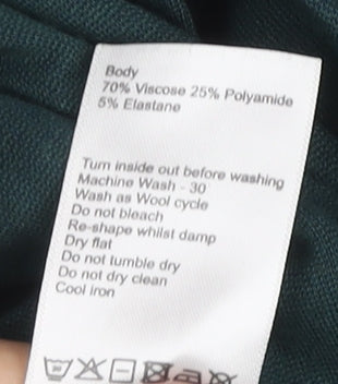 Baukjen Green Sheath Dress, Women's UK 12