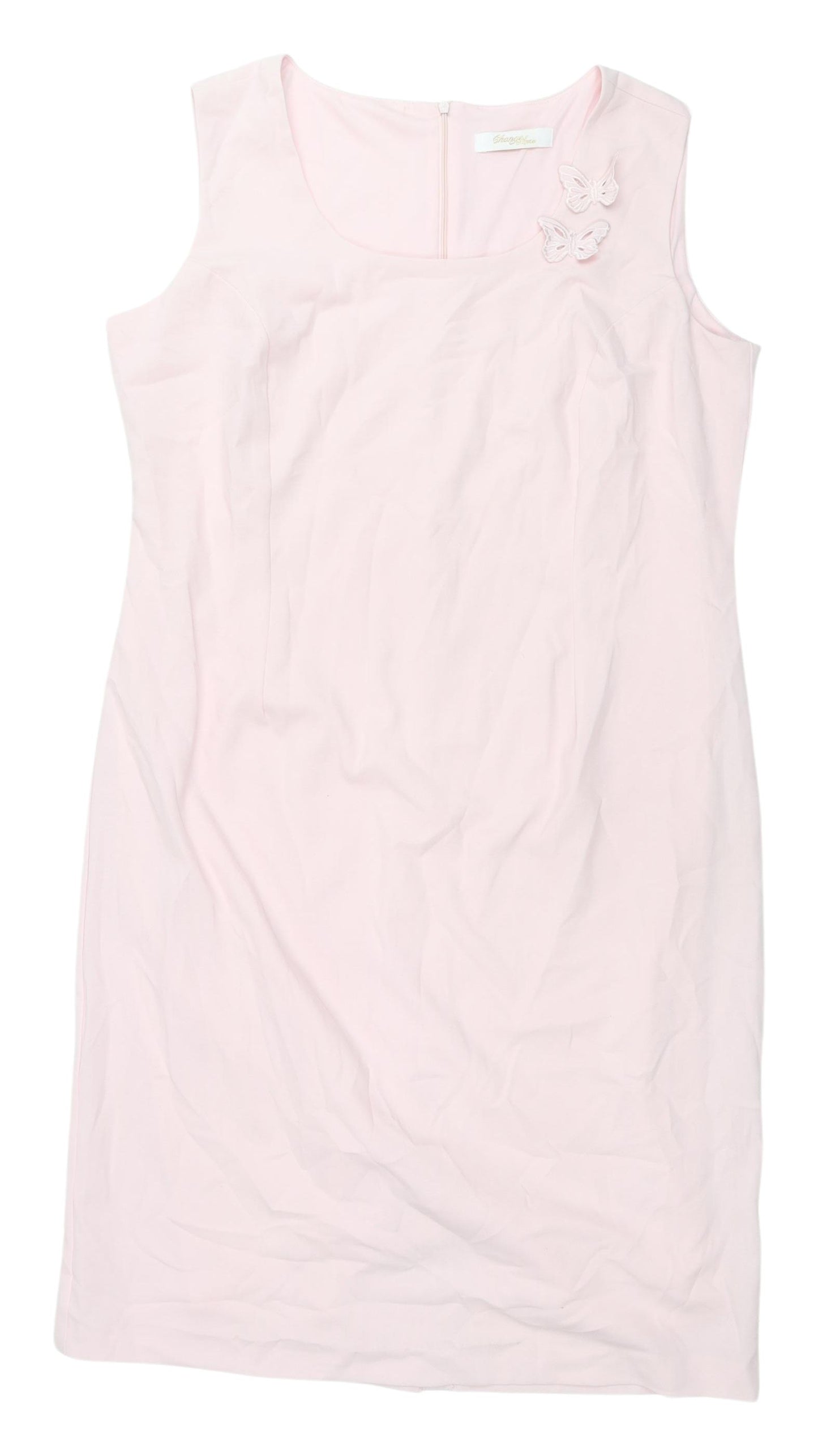 Stylish Pink Sheath Dress Women's Size 16