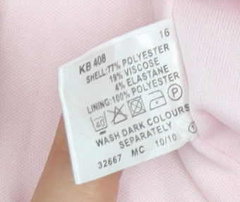 Stylish Pink Sheath Dress Women's Size 16