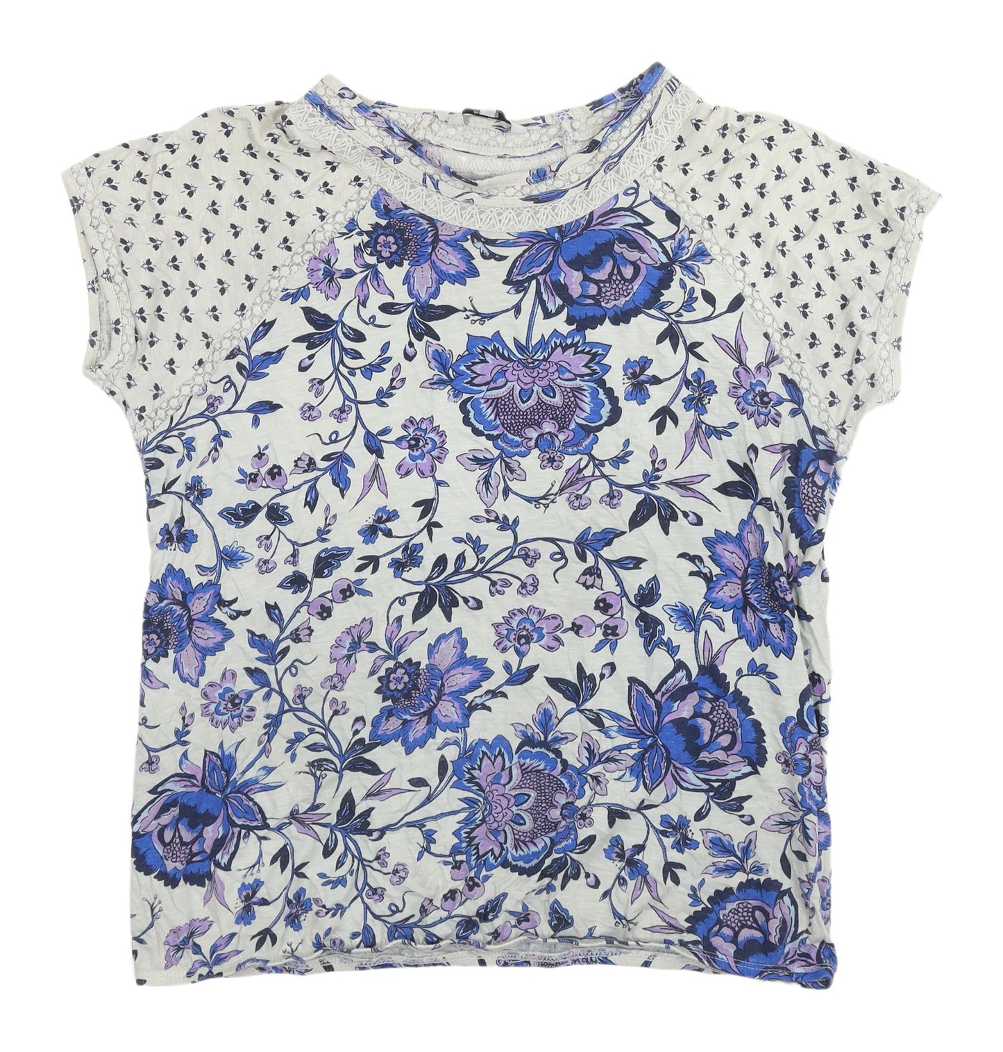 Next Women's Multicoloured Floral T-Shirt - Size 16